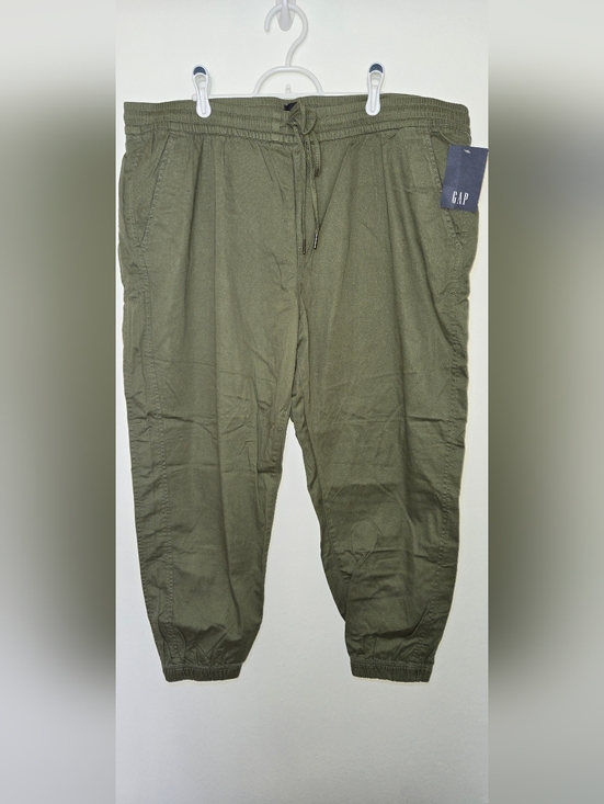 GAP Pants - NWT Gap Drawstring Twill Joggee Pants Womens XXL  Army Greem Boho Utility